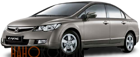 Автомобильные коврики ЭВА (EVA) для Honda Civic VIII правый руль (4D седан) 2006-2012 