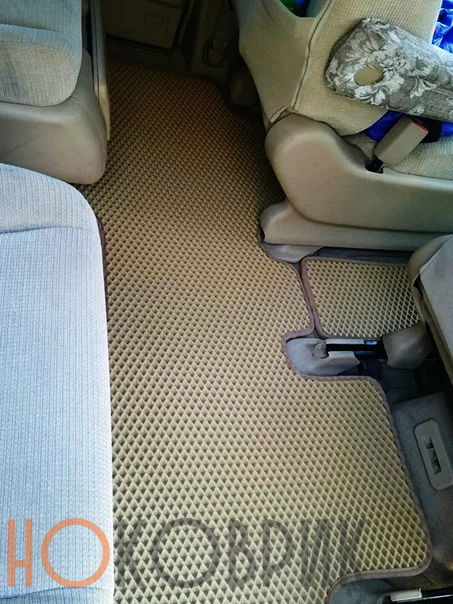 Автомобильные коврики ЭВА (EVA) для Honda Stepwgn III правый руль (7 мест) 2005-2009 