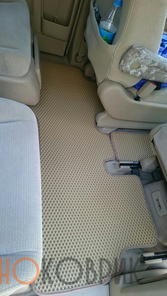 Автомобильные коврики ЭВА (EVA) для Honda Stepwgn III правый руль (7 мест) 2005-2009 