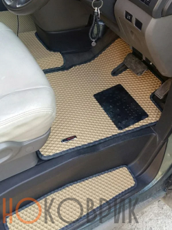 Автомобильные коврики ЭВА (EVA) для Nissan Elgrand  I правый руль (E50) (7 мест - сиденья 2 ряда без прохода на 3) 1997-2002 