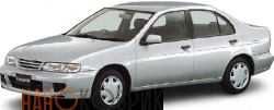 Автомобильные коврики ЭВА (EVA) для Nissan Pulsar V правый руль седан (N15 4WD) 1997-2000 