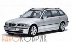 Автомобильные коврики ЭВА (EVA) для BMW 3 IV правый руль (E46 универсал) 1998-2006 