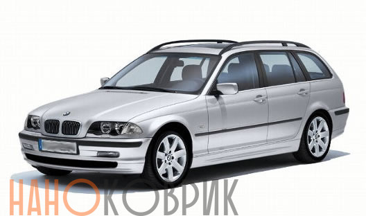 Автомобильные коврики ЭВА (EVA) для BMW 3 IV правый руль (E46 универсал) 1998-2006 