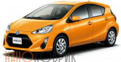 Автомобильные коврики ЭВА (EVA) для Toyota Aqua I правый руль (P10) 2011- 