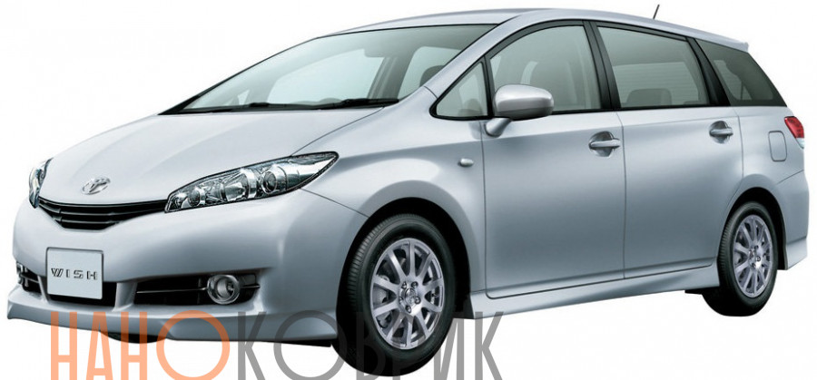 Автомобильные коврики ЭВА (EVA) для Toyota Wish II правый руль (XE20 2WD) (7 мест) 2009-2012 