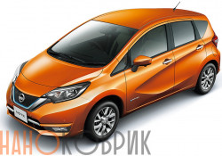Автомобильные коврики ЭВА (EVA) для Nissan Note II правый руль (NE12 гибрид 2WD)  2016- 