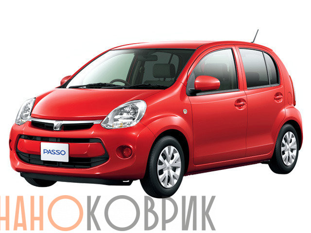 Автомобильные коврики ЭВА (EVA) для Toyota Passo II правый руль (XC30 2WD) (переднее сиденье - цельный диван) 2010-2016 
