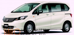 Автомобильные коврики ЭВА (EVA) для Honda Freed I правый руль (7 мест) (GB3, GB4) 2008-2016 